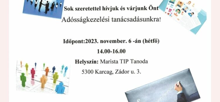 Meghívó Adósságkezelési tanácsadásra