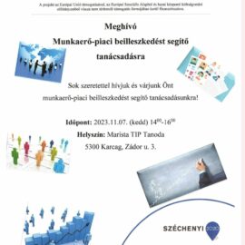 Meghívő a munkaerő-piaci beilleszkedés tanácsadásra