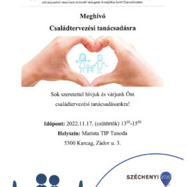 Családtervezési tanácsadásra a marista TIP tanodában