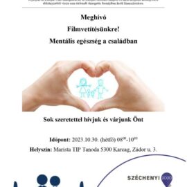 Meghívó Filmvetítésünkre a mentális egészség a családban